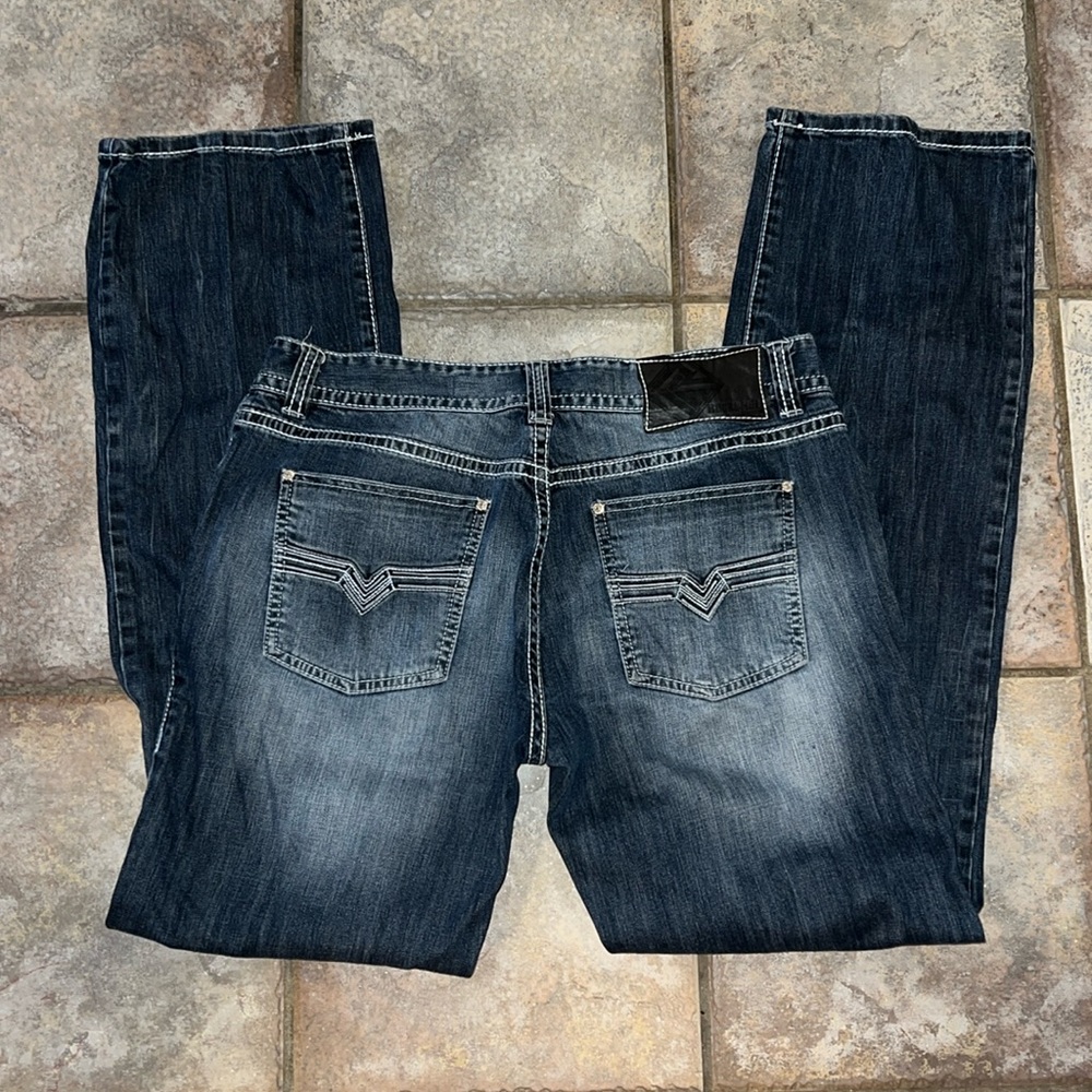 Men’s Rock&Roll Denim Cowboy Straight Leg Jeans